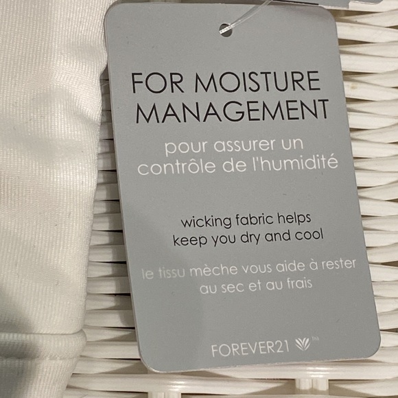 Forever 21 White Multi Strap Sports Bra NWT Size M - Picture 16 of 17